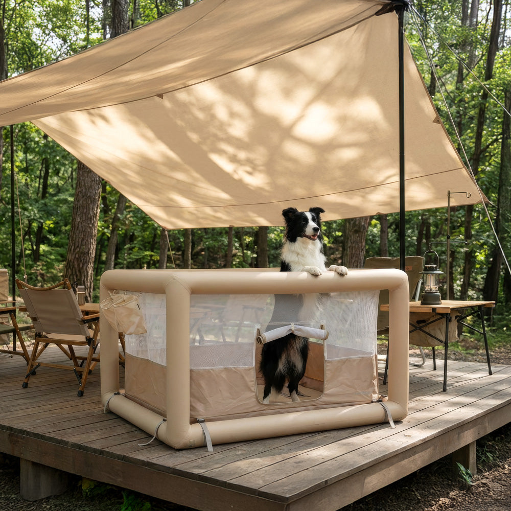 HOUT Cloud Air Fence Room — Inflatable Playpen for Small Dogs