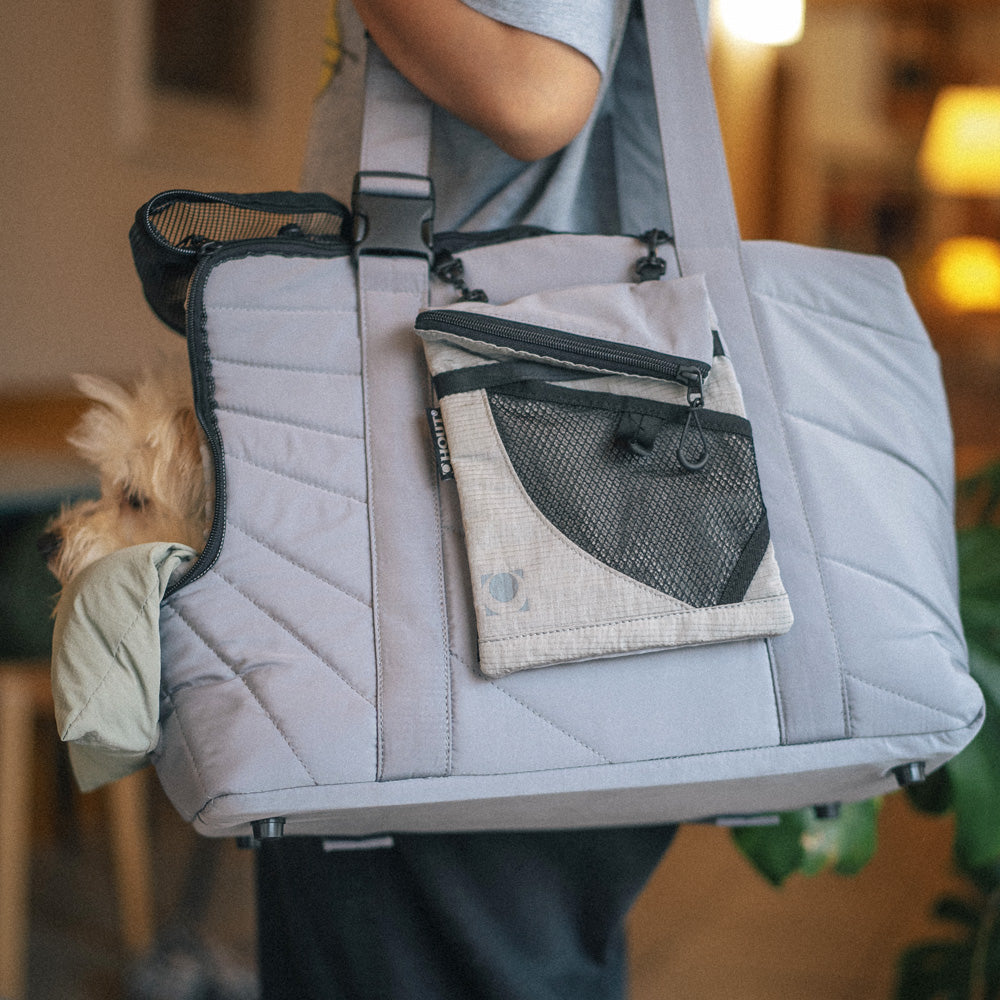 HOUT Air-Fit Quilted Pet Carrier & Sleeve Set for Small Dogs