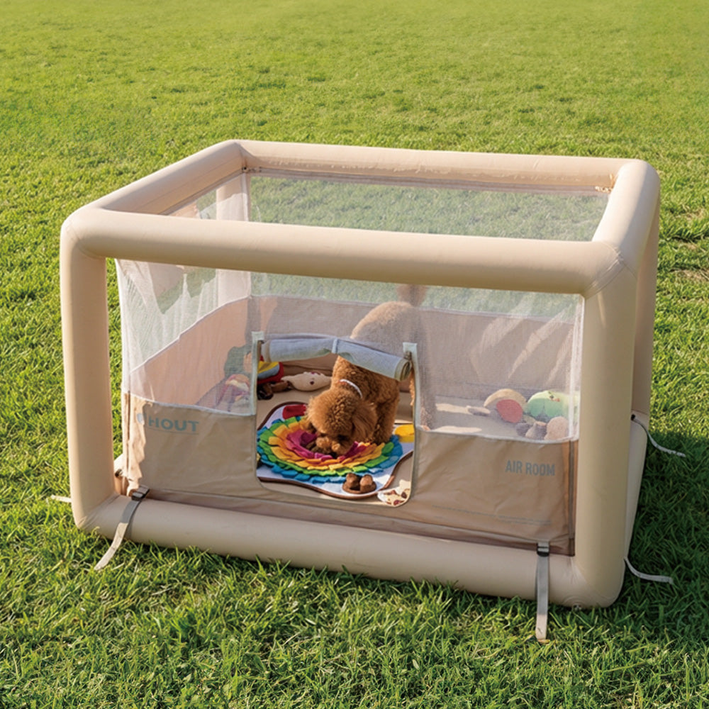 HOUT Cloud Air Fence Room — Inflatable Playpen for Small Dogs