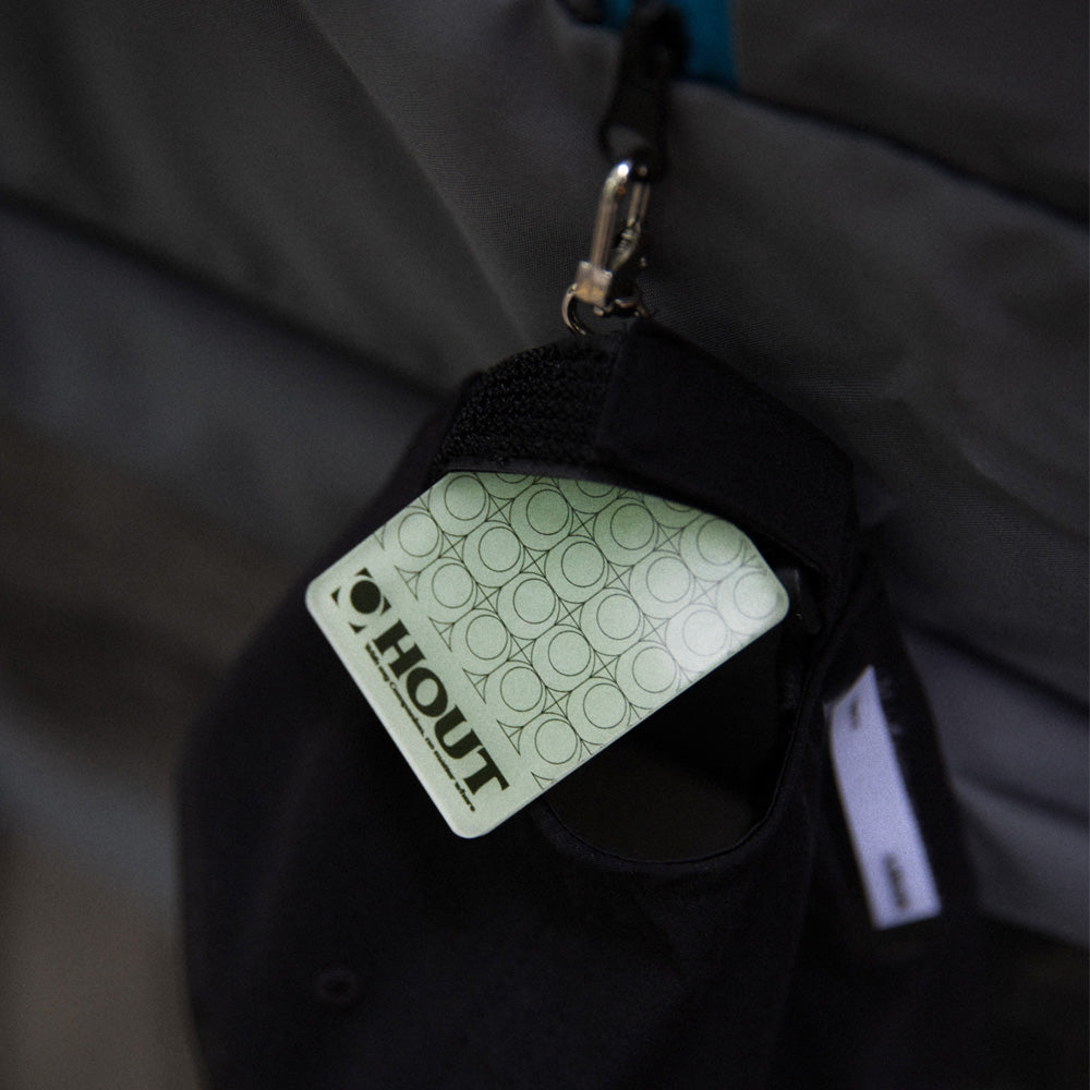 HOUT Night Glow Safety Key Ring for Dogs — Glow-in-the-Dark Walk Charm