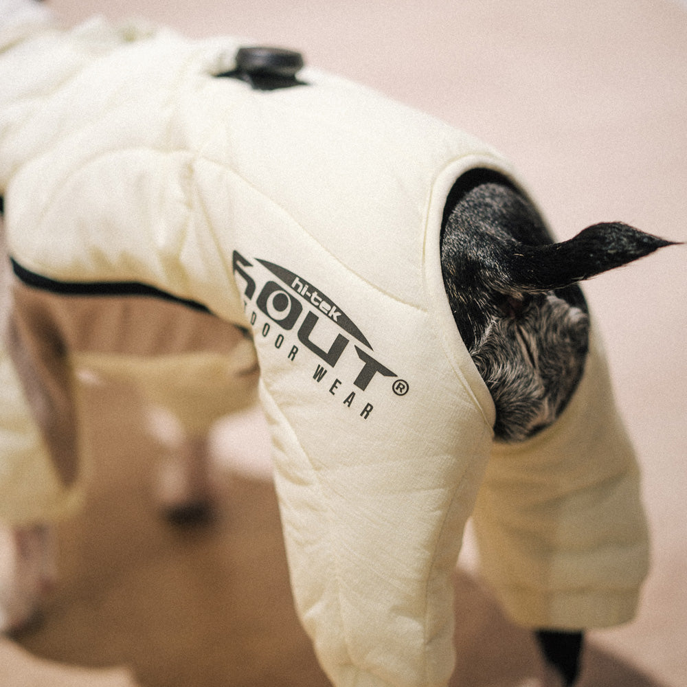 HOUT Contour All-in-One Dog Puffer Suit — Full-Coverage Winter Warmth