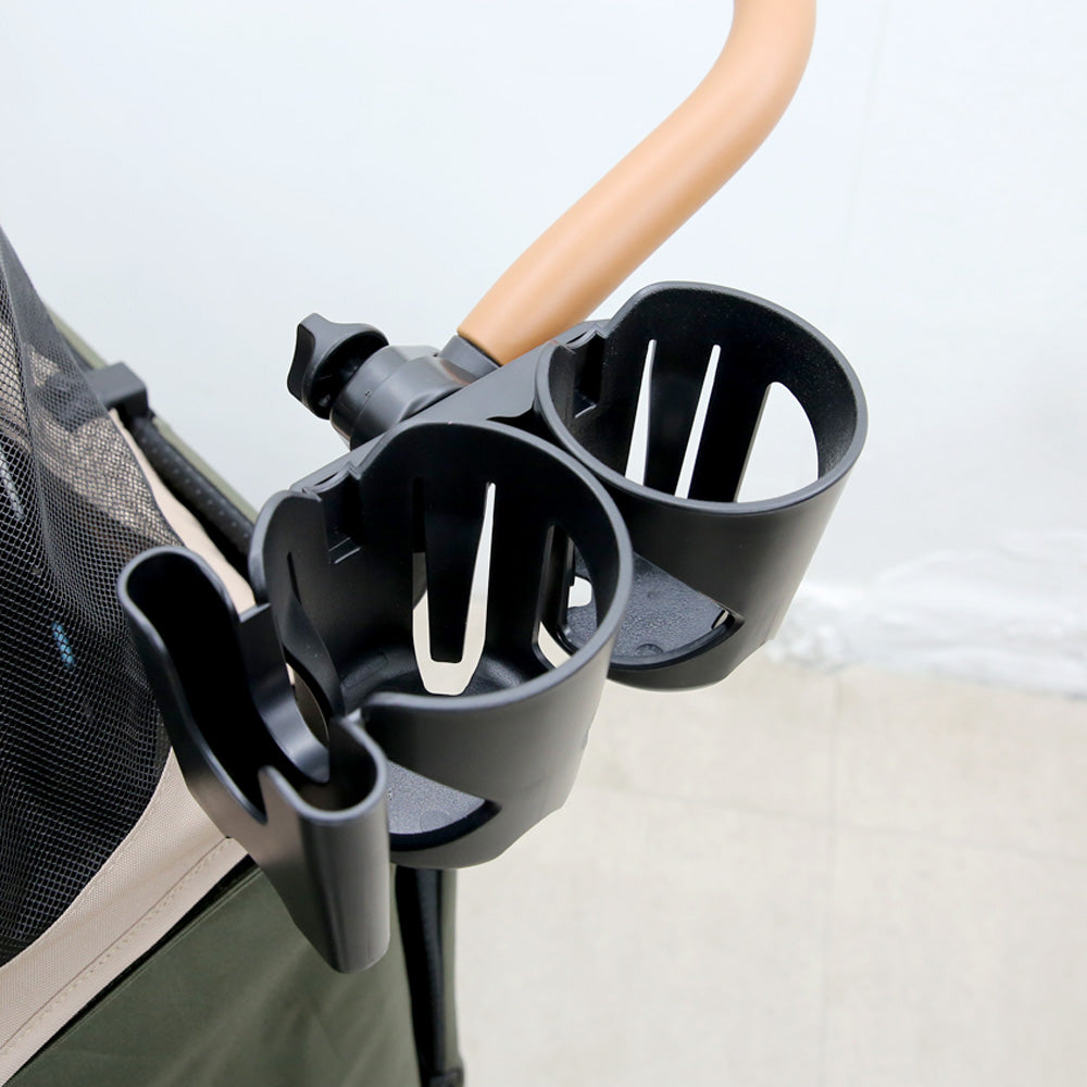 HOUT Pet Stroller Phone Mount with 2 Cup Holders