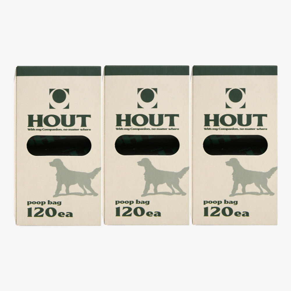 HOUT Easy-Open Dog Poop Bags — 360 Count Bulk Pack