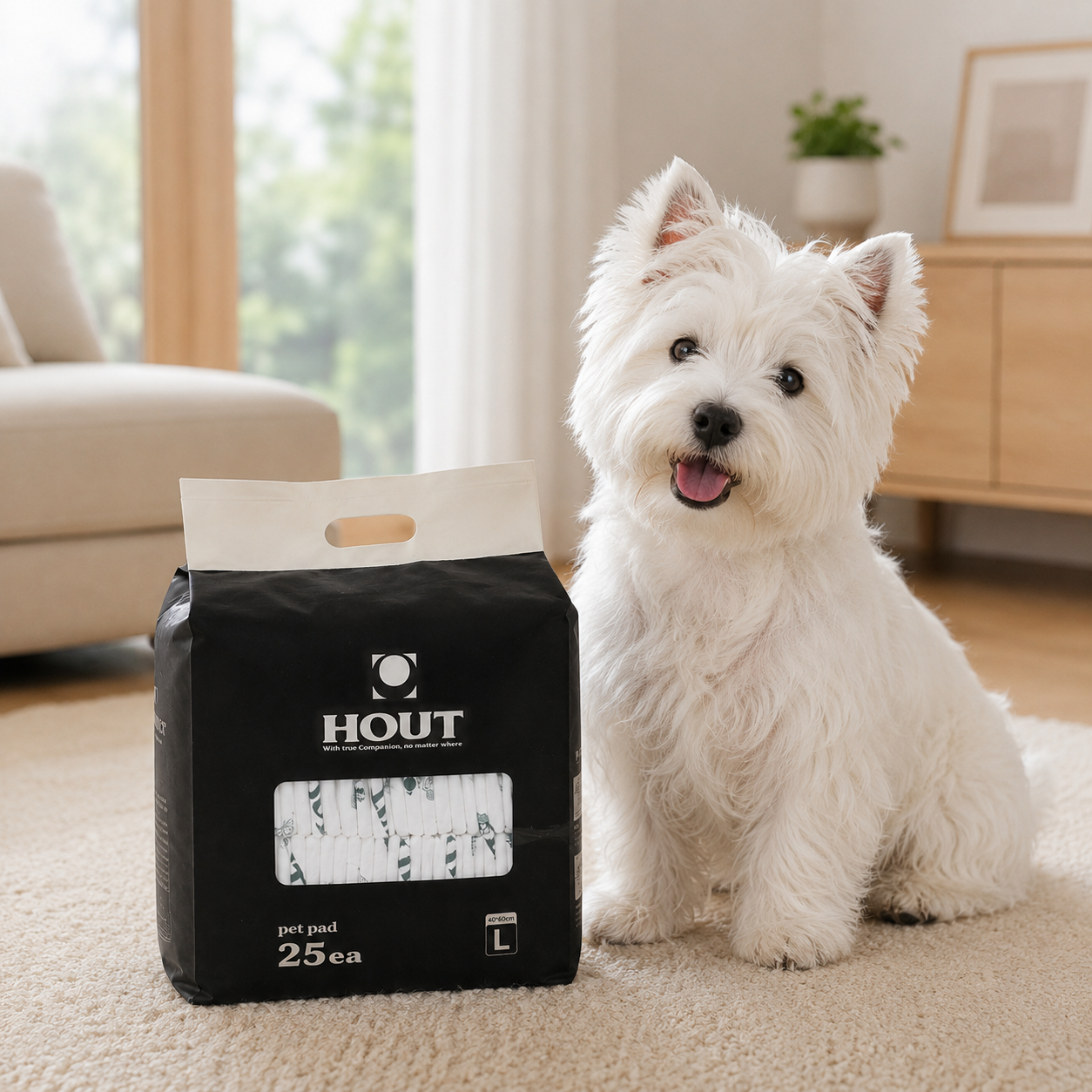 HOUT Swift Pet Training Pads — Large, for Small to Medium Dogs