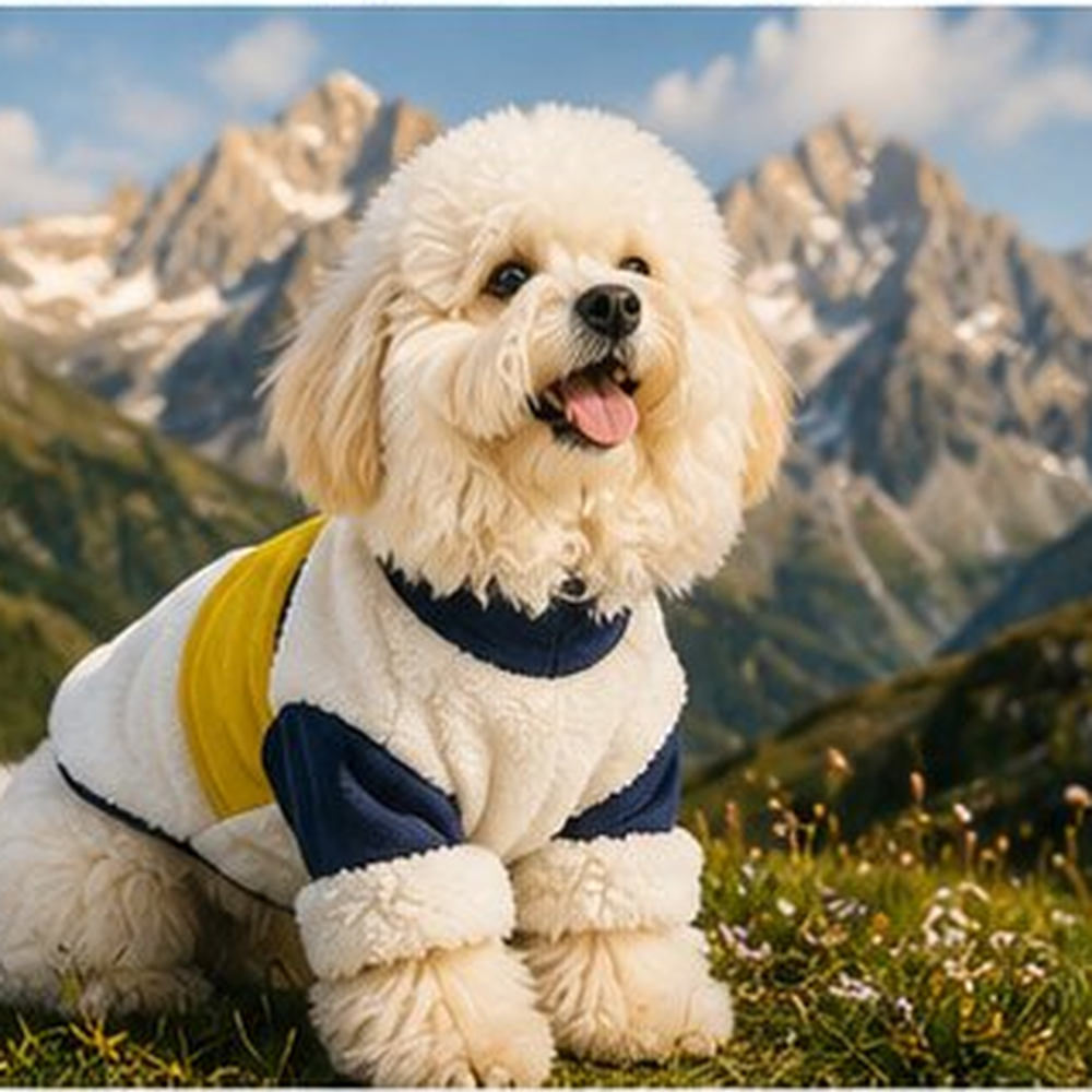 HOUT Sherpa Fleece Crop Jacket for Dogs — Cozy Winter Layer