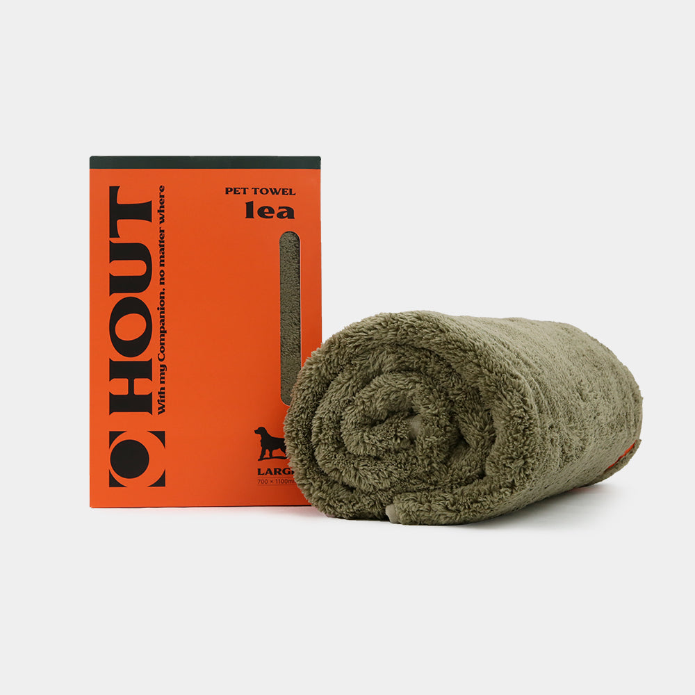 HOUT Cozy Pet Towel for Dogs & Cats — Large, Quick-Dry
